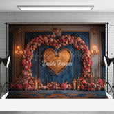 Lofaris Floral Heart Arch Elegant Sweet Wedding Backdrop